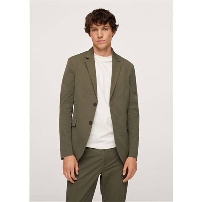 Americana traje slim fit stretch -  Hombre | MANGO OUTLET España