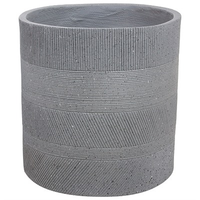Кашпо Nobilis Marco "Cells graphite Cylinder" (файберклэй), D39хH39 см