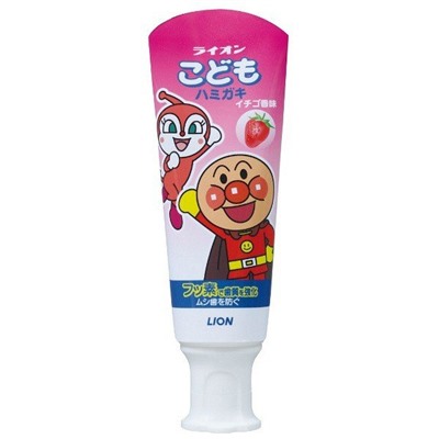 LION Детская зубная паста "Lion kid's" слабоабразивная со вкусом КЛУБНИКИ 40 г, туба / 120