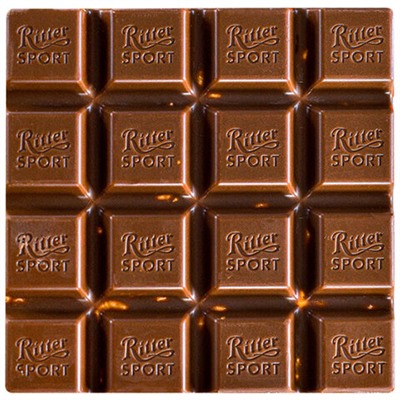 Шоколад RITTER SPORT "Extra Nut", молочный, с цельным лесным орехом, 100 г, Германия, 7006