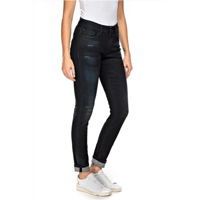 Vaquero skinny fit de tiro alto Luzien - Azul oscuro