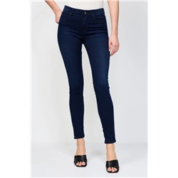 Vaquero skinny fit de tiro alto Joi - Azul oscuro