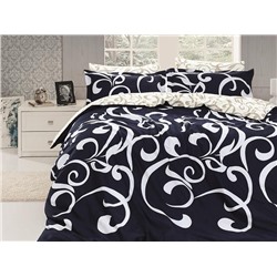 Постельное белье Карвен сатин евро (Ruya Navy Blue)