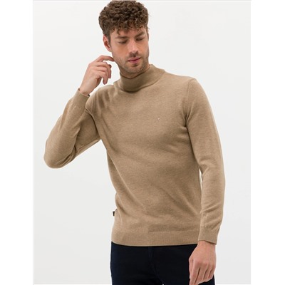Camel Melanj Slim Fit Half Fisherman воротник Основной вязаный свитер