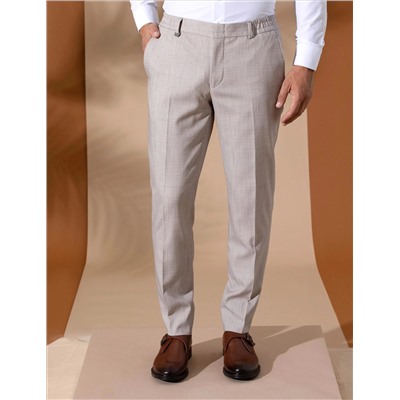 Светло -коричневый бывший. Тканевые штаны Slim Fit
