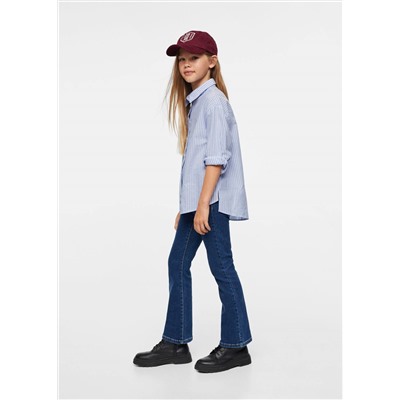 Camisa vestir algodón rayas -  Niña | MANGO OUTLET España