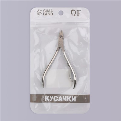Кусачки маникюрные для кутикулы, 9.5 см, длина лезвия - 10 мм, в чехле