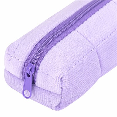 Пенал BRAUBERG, мех, 21х6х6 см, фиолетовый, 272280