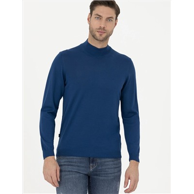Индиго Slim Fit Half Fisherman воротнич