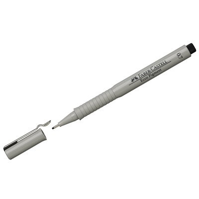 Ручка капиллярная Faber-Castell "Ecco Pigment" черная, 0,7мм