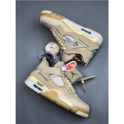 Кроссовки Off-White x Air Jorda*n 4 Retro "Cream/Sail"