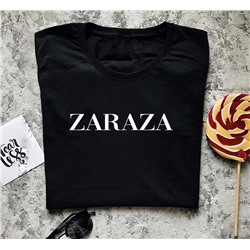 Женская футболка с надписью Zaraza