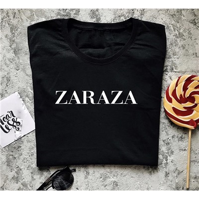 Женская футболка с надписью Zaraza
