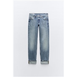 JEANS TRF SLIM FOLDED FIT TIRO BAJO
