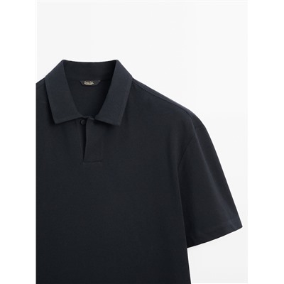 Polo estructura manga corta