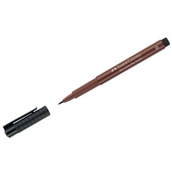 Ручка капиллярная Faber-Castell "Pitt Artist Pen Brush" цвет 169 красно-коричневая, пишущий узел "кисть"