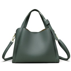 Женская кожаная сумка 8192 GREEN