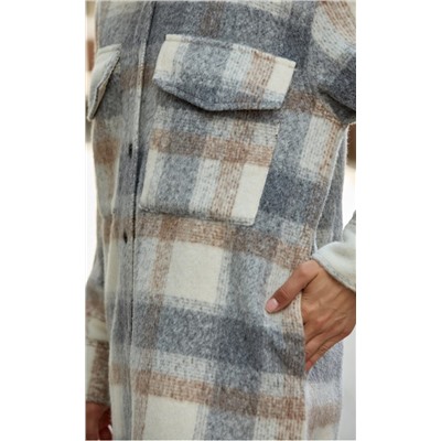 Рубашка утепл P322-0420 l.grey