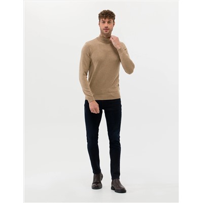 Camel Melanj Slim Fit Half Fisherman воротник Основной вязаный свитер