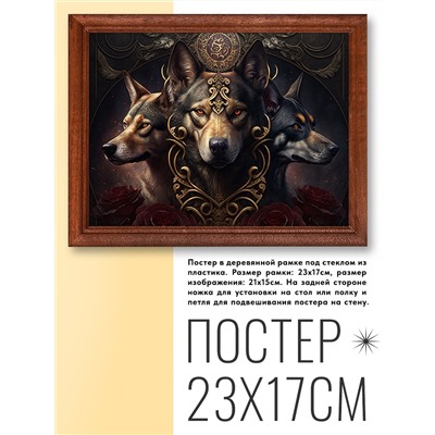 POSG-0212 Постер в рамке 23x17см Цербер