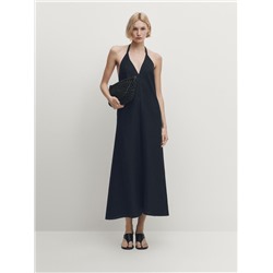 Vestido midi tirantes espalda abierta
