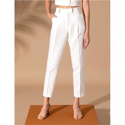 Ecru Carrot Fit ткани брюки