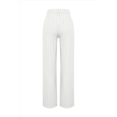 Ecru Wide PaCa/Wide The Leat полосатые ткацкие брюки Twoss23pl00109