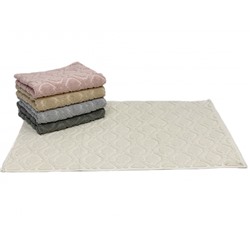 Коврик для ног Карвен TILE 50*80 махра KV 434 krem/крем
