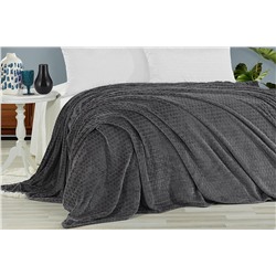 Плед KARVEN Super Soft MELINDA 200*220 п/э евро Р 942 антрацит (Акция).