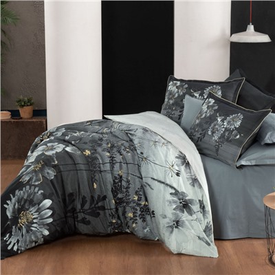 Постельное белье Sarevfancy poplin 1.5 сп. N193 LIZZIE v1/Siyah
