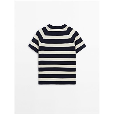 Camiseta algodón manga corta ranglán