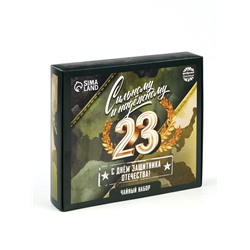 Чай подарочный «23 февраля», 20 г + 12 п