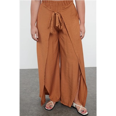 Brown Anvelvett Подробная детальная крупная пляжная одежда PaCa пляжная одежда TBBSS24AR00012