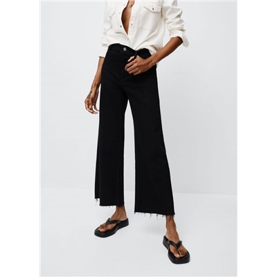 Jeans culotte tiro alto -  Mujer | MANGO OUTLET España
