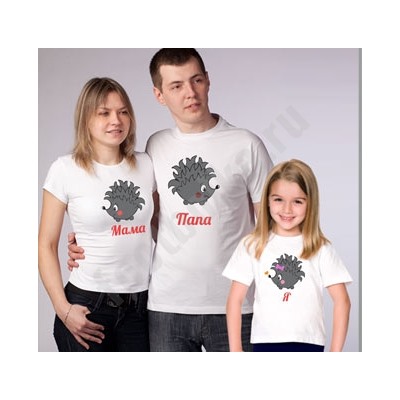 Футболка для папы "Ежики" SALE