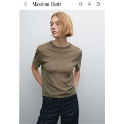 Кардиган и футболка из шерсти  Massimo Dutti  Экспорт