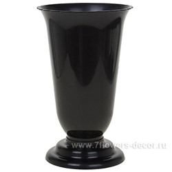 Вазон (пластик) "Ромашка", гладкий, D20xH36см
