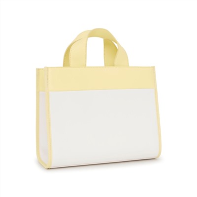 Bolso shopper Maya - beige y amarillo
