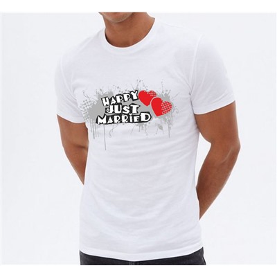 Футболка унисекс "Happy! Just married." SALE