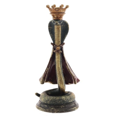 Подсвечник "Змея", L12,5 W13 H29,5 см, 2в.