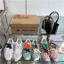 Трендовые кроссовки Mi*u Mi*u & Ne*w Balanc*e   Летний вариант, дышащие, лёгкие, очень удобные