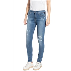 Vaquero skinny fit de tiro alto Luzien - Azul