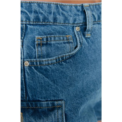 Blue Cargo Pocket подробный джинсовый короткий короткий Twoss22sr00074