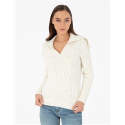 Ecru Ex. Slim Fit Sweater