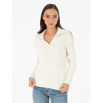 Ecru Ex. Slim Fit Sweater