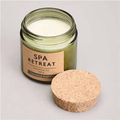 СВЕЧА АРОМАТИЗИРОВАННАЯ В СТАКАНЕ "SPA RETREAT" TUBEROSE&ANGELICA 7,3*7,4 СМ МАЛ.= 12ШТ.