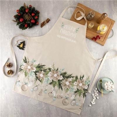 Фартук Этель Beautiful Сhristmas 60×70 см, 100% хлопок, саржа 190 г/м²