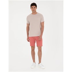 Pink Slim Fit Toay Shorts