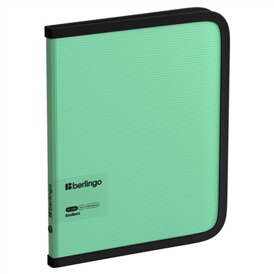 Папка на молнии Berlingo "Instinct" А5+, 600мкм, мятный