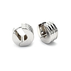 Серьги Колесики 17*9мм, серебристые, 10,5г